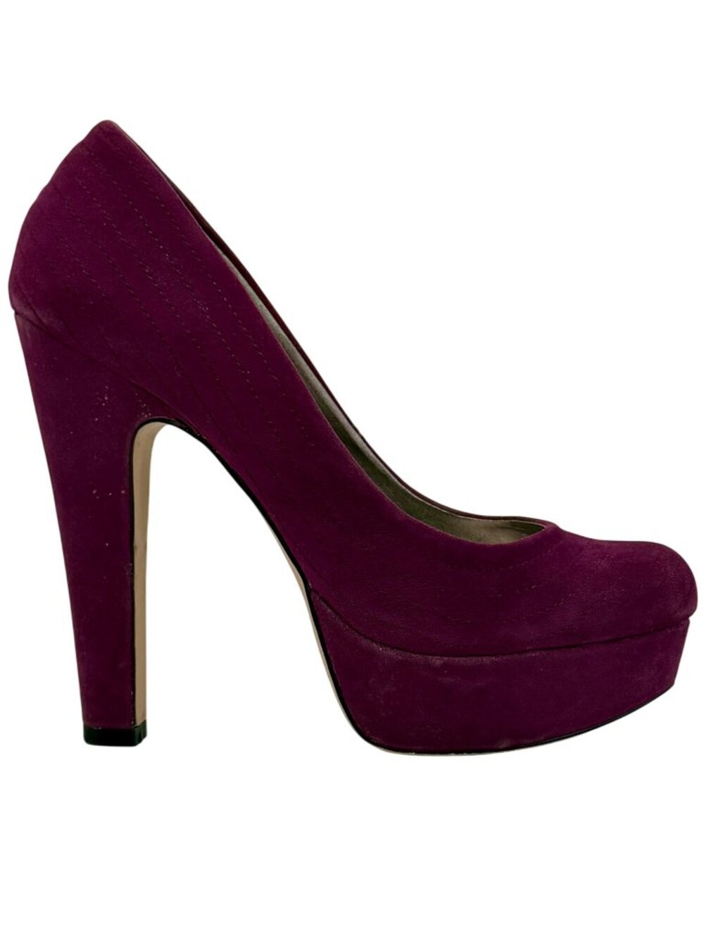 VTG JustFab Purple Platform Block Heels 9 | Vampy Baddie Indie Sleaze McBling - Picture 8 of 16